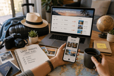 Organizzare un viaggio last minute: strategia completa (senza stress)