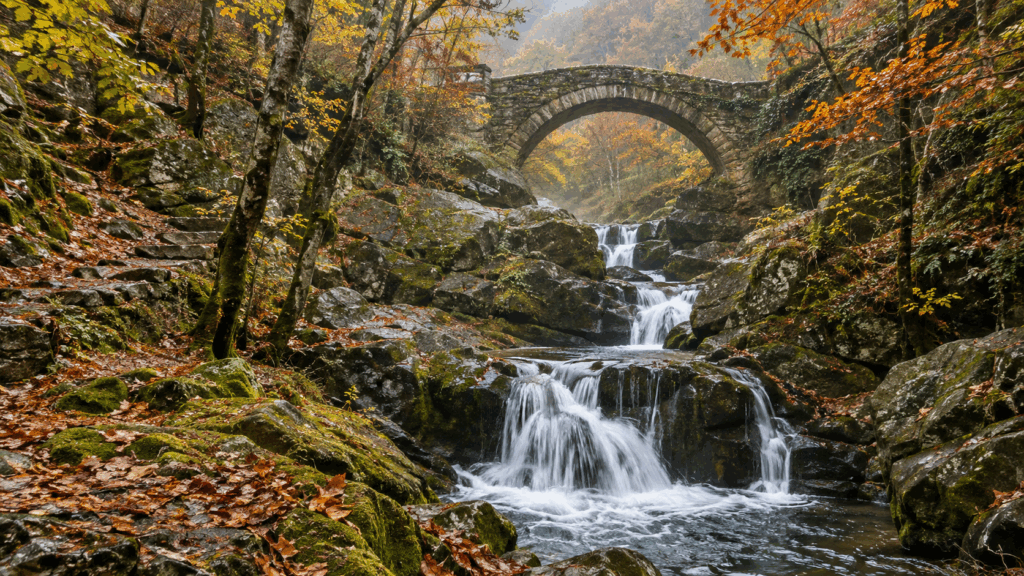 cascata-di-sitovski-autunno-vicino-plovdiv- mete alternative autunno